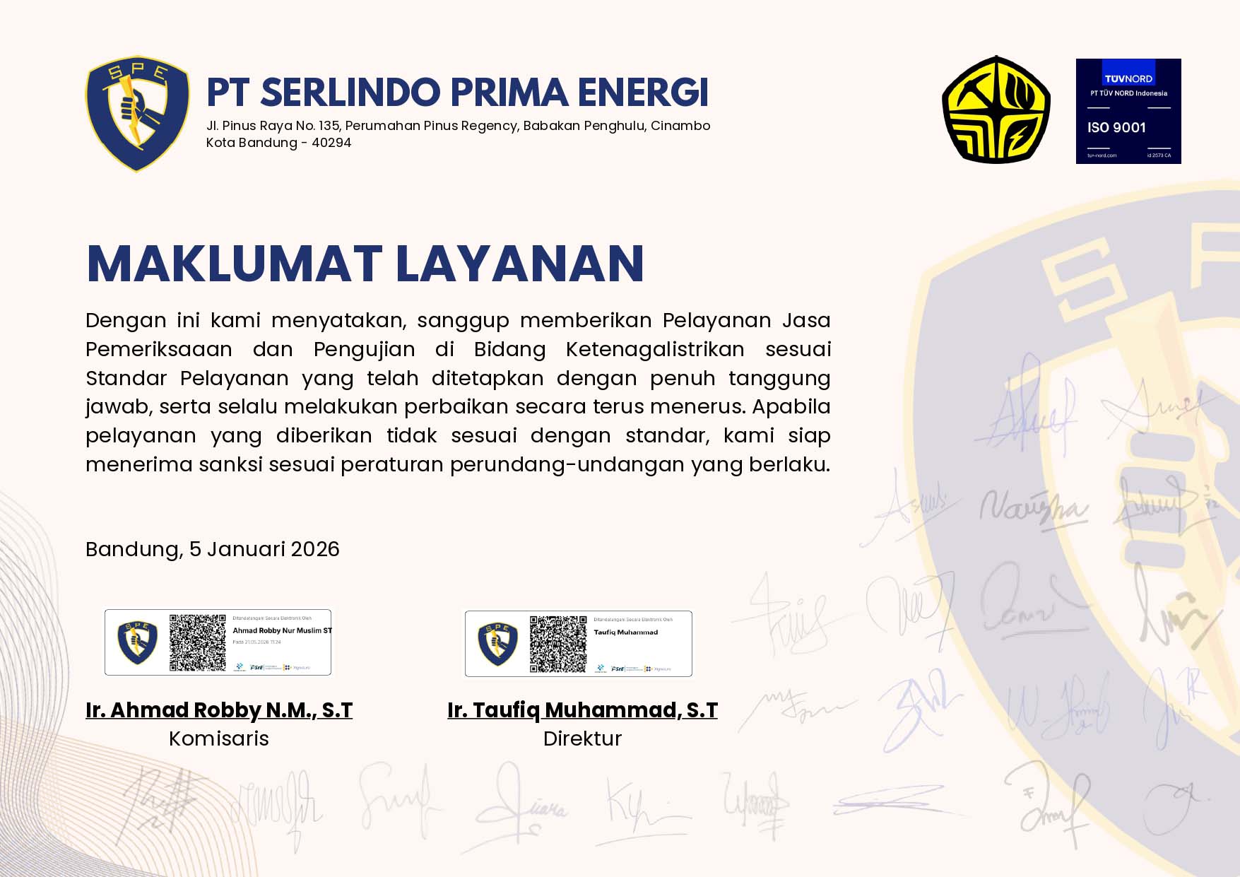 Maklumat Layanan