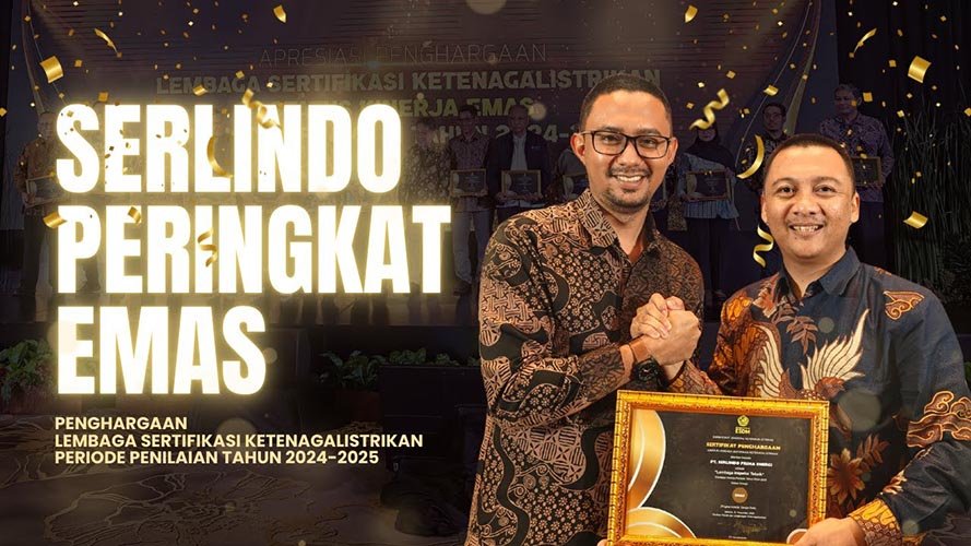 Serlindo Prima Energi mendapatkan penghargaan Emas